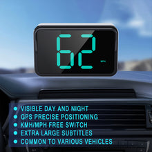 Load image into Gallery viewer, Car HUD Speed Meter Head Display Digital GPS Speedometer KMH MPH Dispaly Plug and Play with Installation Bracket for Vehicle Truck Motorcycle Auto Part Accessories
