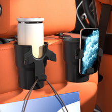 Load image into Gallery viewer, Universal Car Seat Headrest Hook Hanger Storage Organizer with Cup and Phone Holder for Handbag Fit Vehicle Car Accessories
