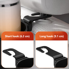 Load image into Gallery viewer, Universal Car Seat Headrest Hook Hanger Storage Organizer with Cup and Phone Holder for Handbag Fit Vehicle Car Accessories
