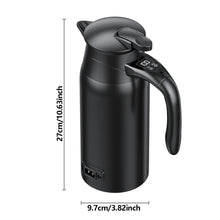 Load image into Gallery viewer, Universal 12V/24V 0.8L 1.2L Large Capacity Smart Car Heating Cup Car Electric Kettle Stainless Steel Water Boiler Thermos for Truck Travel Office Vehicle
