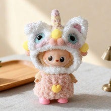 Load image into Gallery viewer, For 10.5cm Labubu Doll Clothes Red Festival Clothing Red Awakening Lion Clothing Set Dolls Accessories Cute Decoration Little Cloths
