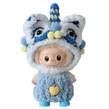 Load image into Gallery viewer, For 10.5cm Labubu Doll Clothes Red Festival Clothing Red Awakening Lion Clothing Set Dolls Accessories Cute Decoration Little Cloths
