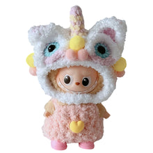 Load image into Gallery viewer, For 10.5cm Labubu Doll Clothes Red Festival Clothing Red Awakening Lion Clothing Set Dolls Accessories Cute Decoration Little Cloths
