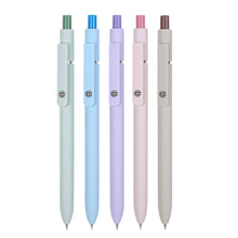 Load image into Gallery viewer, 5Pcs Retro Morandi Colour Gel Pens Soft Touch Quick Dry Smooth 0.5mm Gel Ink Pen For School Writing Stationery Supplies
