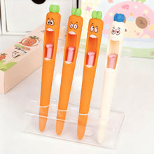 Load image into Gallery viewer, 4Pcs Carrot Funny Gel Pen Amusing Stationery Kawaii Gel Pen School Office Supplies Recreation Cute Gel Pen
