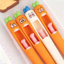 Load image into Gallery viewer, 4Pcs Carrot Funny Gel Pen Amusing Stationery Kawaii Gel Pen School Office Supplies Recreation Cute Gel Pen
