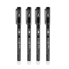 Load image into Gallery viewer, 4PCS Heat Erasable Pens Bullet Nib Colored Heat Sensitive Erasable Gel Pen 0.7MM Smooth Writing Black Blue Red Green Ink
