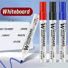 Load image into Gallery viewer, 1Pc Whiteboard Marker 2.0mm Nib Black Blue Red High-Volume Ink Office Teaching Pen Clear Handwriting &amp; Easy Erasure
