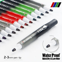 Load image into Gallery viewer, 4Pcs/Set Permanent Marker Pen Waterproof Ink Fine Point Black Blue Red Oil Ink 2-3mm Round Toe Fine Color Marker Pens
