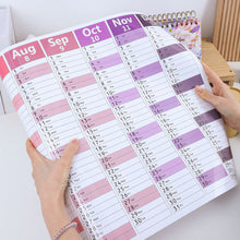 Load image into Gallery viewer, 2026 New Yearly Daily Schedule Planner Sheet Calendar Wall 365 Day Plan Annual Hanging Planning Weekly Agenda Pad Month 12
