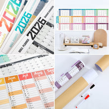 Load image into Gallery viewer, 2026 New Yearly Daily Schedule Planner Sheet Calendar Wall 365 Day Plan Annual Hanging Planning Weekly Agenda Pad Month 12
