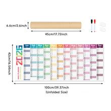Load image into Gallery viewer, 2026 New Yearly Daily Schedule Planner Sheet Calendar Wall 365 Day Plan Annual Hanging Planning Weekly Agenda Pad Month 12
