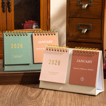 Load image into Gallery viewer, 2026.1-2026.12 English Desk Calendar with Motivational Quotes on Both Sides Calendar Planner Memo and Small Office Desk Accessory
