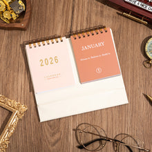 Load image into Gallery viewer, 2026.1-2026.12 English Desk Calendar with Motivational Quotes on Both Sides Calendar Planner Memo and Small Office Desk Accessory
