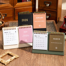 Load image into Gallery viewer, 2026.1-2026.12 English Desk Calendar with Motivational Quotes on Both Sides Calendar Planner Memo and Small Office Desk Accessory
