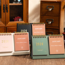 Load image into Gallery viewer, 2026.1-2026.12 English Desk Calendar with Motivational Quotes on Both Sides Calendar Planner Memo and Small Office Desk Accessory

