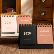 Load image into Gallery viewer, 2026.1-2026.12 English Desk Calendar with Motivational Quotes on Both Sides Calendar Planner Memo and Small Office Desk Accessory
