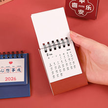 Load image into Gallery viewer, 2025.6-2026.12 Inspiration Text Table Calendar Student Desktop Decoration Chinese Style Mini Calendar Plan Small Table Calendar
