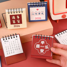 Load image into Gallery viewer, 2025.6-2026.12 Inspiration Text Table Calendar Student Desktop Decoration Chinese Style Mini Calendar Plan Small Table Calendar

