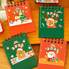 Load image into Gallery viewer, 2025.8-2026.12 Mini Cartoon Desk Calendar Cute Fashion Christmas Calendar Portable Pocket Calendar Schedule Desktop Decoration Christmas Gifts
