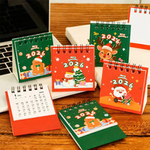 Load image into Gallery viewer, 2025.8-2026.12 Mini Cartoon Desk Calendar Cute Fashion Christmas Calendar Portable Pocket Calendar Schedule Desktop Decoration Christmas Gifts
