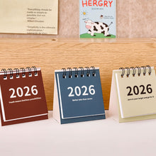 Load image into Gallery viewer, 2025.6-2026.12 Mini Simple Calendar Small Desk Calendar Creative Coil Calendar Planner Desktop Decoration Office Stationery
