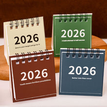 Load image into Gallery viewer, 2025.6-2026.12 Mini Simple Calendar Small Desk Calendar Creative Coil Calendar Planner Desktop Decoration Office Stationery
