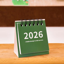 Load image into Gallery viewer, 2025.6-2026.12 Mini Simple Calendar Small Desk Calendar Creative Coil Calendar Planner Desktop Decoration Office Stationery
