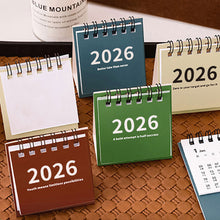 Load image into Gallery viewer, 2025.6-2026.12 Mini Simple Calendar Small Desk Calendar Creative Coil Calendar Planner Desktop Decoration Office Stationery
