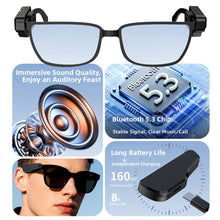 Load image into Gallery viewer, 5.3 Clip-On Glasses Bluetooth Headphones Outdoor Cycling Driving Wireless Bone Conduction Headphones Compatible with Various Frame
