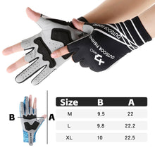 Load image into Gallery viewer, 1Pair 3-Finger Fishing Gloves Anti-slip Wear-Resistant Cut-Resistant Lure Gloves UPF50+ Sun Protection Print Cycling Gloves
