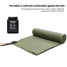 Load image into Gallery viewer, Portable Quick-Dry Cooling Sports Towel Ultra-Thin Lightweight Nano-Fiber Sweat Towel Includes Storage Pouch for Travel Hiking Gym
