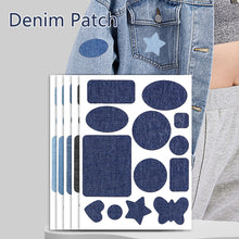Load image into Gallery viewer, Self-Adhesive Denim Patch DIY Cut Fabric Stickers Repair Patches For Jean Clothing Pants Elbow Knee Clothing Stickers

