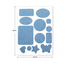 Load image into Gallery viewer, Self-Adhesive Denim Patch DIY Cut Fabric Stickers Repair Patches For Jean Clothing Pants Elbow Knee Clothing Stickers
