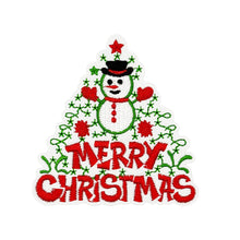 Load image into Gallery viewer, Christmas Cartoon Santa Claus Embroidered Patch Iron On Stickers Applique For Clothing Bag Accessories
