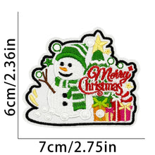 Load image into Gallery viewer, Christmas Cartoon Santa Claus Embroidered Patch Iron On Stickers Applique For Clothing Bag Accessories
