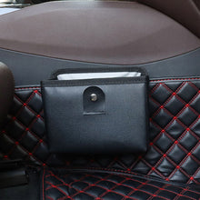 Load image into Gallery viewer, Foldable PU Leather Car Trash Bin &amp; Door Hanging Storage Bag Multi-function Organizer for Car Interior Automotive Accessories
