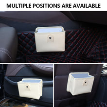 Load image into Gallery viewer, Foldable PU Leather Car Trash Bin &amp; Door Hanging Storage Bag Multi-function Organizer for Car Interior Automotive Accessories
