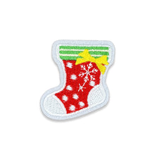 Load image into Gallery viewer, Christmas Embroidered Repair Patch Self Adhesive Patch Cartoon Santa Claus Appliques For Apparel Bags Accessories
