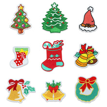 Load image into Gallery viewer, Christmas Embroidered Repair Patch Self Adhesive Patch Cartoon Santa Claus Appliques For Apparel Bags Accessories
