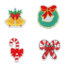 Load image into Gallery viewer, Christmas Embroidered Repair Patch Self Adhesive Patch Cartoon Santa Claus Appliques For Apparel Bags Accessories
