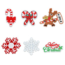 Load image into Gallery viewer, Christmas Embroidered Repair Patch Self Adhesive Patch Cartoon Santa Claus Appliques For Apparel Bags Accessories
