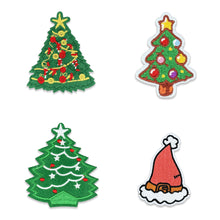 Load image into Gallery viewer, Christmas Embroidered Repair Patch Self Adhesive Patch Cartoon Santa Claus Appliques For Apparel Bags Accessories
