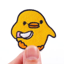 Load image into Gallery viewer, Punk Cartoon Animal Iron On Embroidery Repair Patches Knife Animal Badge Hippie Rock Appliques Clothing Sewing Patch
