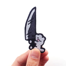 Load image into Gallery viewer, Punk Cartoon Animal Iron On Embroidery Repair Patches Knife Animal Badge Hippie Rock Appliques Clothing Sewing Patch
