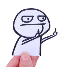 Load image into Gallery viewer, Punk Cartoon Animal Iron On Embroidery Repair Patches Knife Animal Badge Hippie Rock Appliques Clothing Sewing Patch
