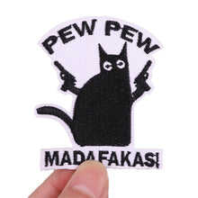 Load image into Gallery viewer, Punk Cartoon Animal Iron On Embroidery Repair Patches Knife Animal Badge Hippie Rock Appliques Clothing Sewing Patch
