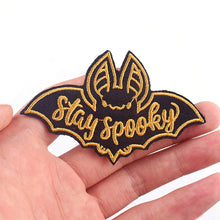 Load image into Gallery viewer, Punk Cartoon Animal Iron On Embroidery Repair Patches Knife Animal Badge Hippie Rock Appliques Clothing Sewing Patch
