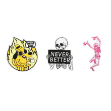 Load image into Gallery viewer, Funny Embroidery Repair Patch Iron On Patch Hip Hop Apparel Appliques Stickers Badges DIY Accessories
