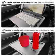 Load image into Gallery viewer, Multi-purpose Car Steering Wheel Dining Table Bracket Car Laptop Computer Desk Mount Stand Eat Work Drink Food Coffee Tray Board

